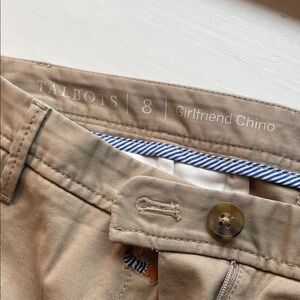 Talbots Tan Dachshunds Girlfriend Chino Pants for women